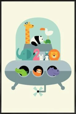 Poster In Kunststoffrahmen "Expedition" In Bunt