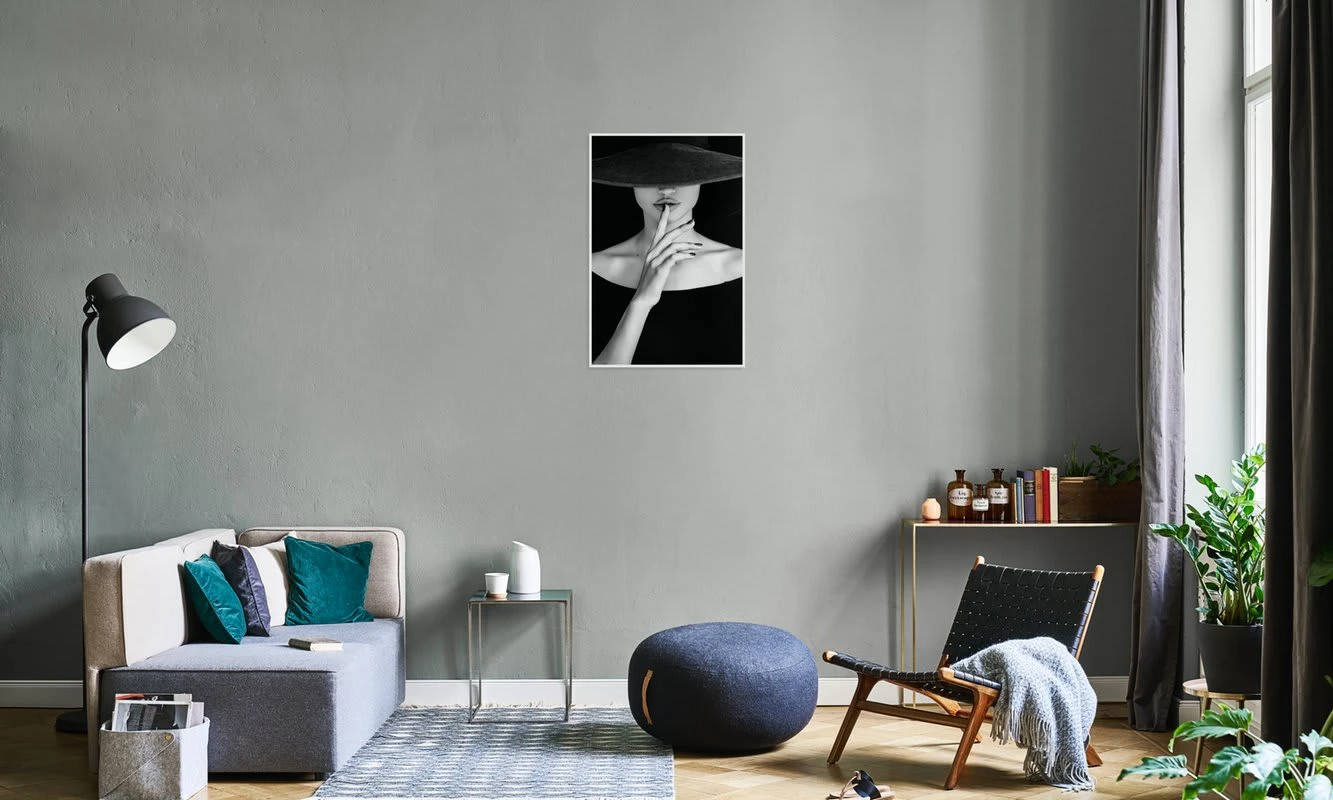 Poster "Shh" In Schwarz & Weiß 5 Poster "Shh" In Schwarz & Weiß – Bild 3