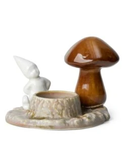 Teelichthalter "Christmas Tales" In Beige/ Braun - (B)13 X (H)9,5 X (T)14 Cm