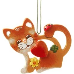 Baumschmuck Glücks-Katze In Bunt