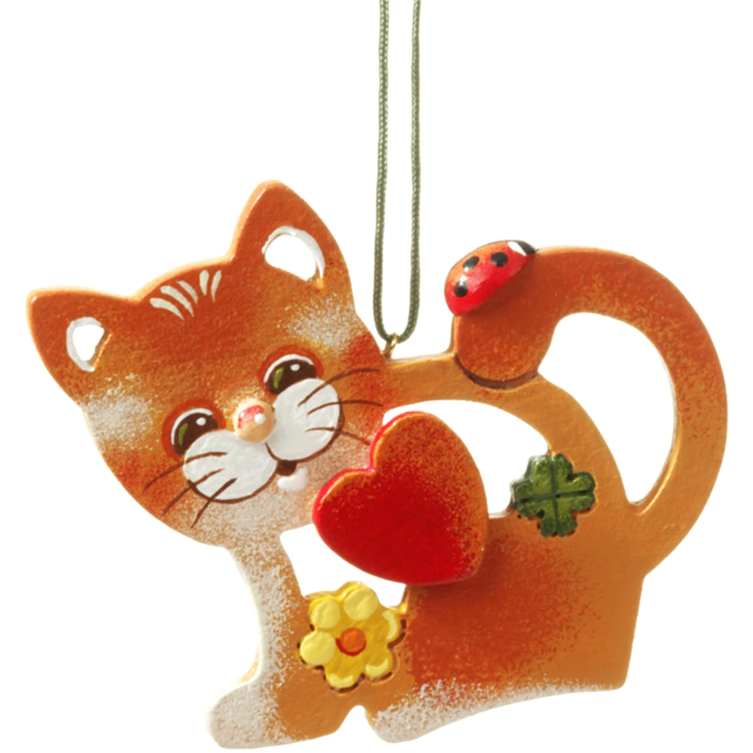 Baumschmuck Glücks-Katze In Bunt 2 Baumschmuck Glücks-Katze In Bunt