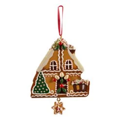 Baumschmuck Lebkuchenhaus In Bunt