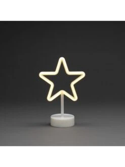 Konstsmide LED-Dekoleuchte "Stern" In Weiß - (B)19 X (H)29 X (T)4 Cm