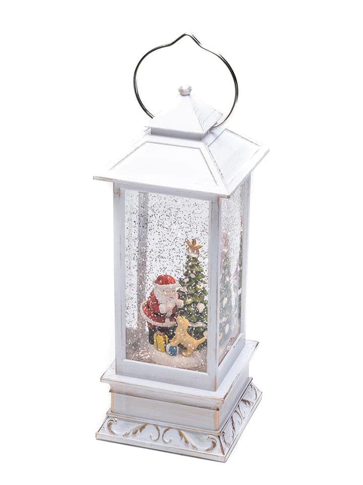 Konstsmide LED-Laterne "Weihnachtsmann Mit Hund" In Weiß - (H)27,5 Cm 4 Konstsmide LED-Laterne "Weihnachtsmann Mit Hund" In Weiß - (H)27,5 Cm – Bild 2