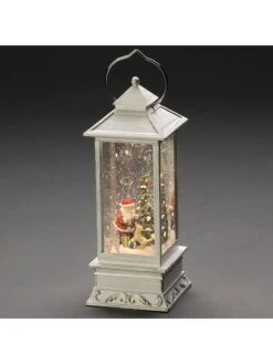 Konstsmide LED-Laterne "Weihnachtsmann Mit Hund" In Weiß - (H)27,5 Cm