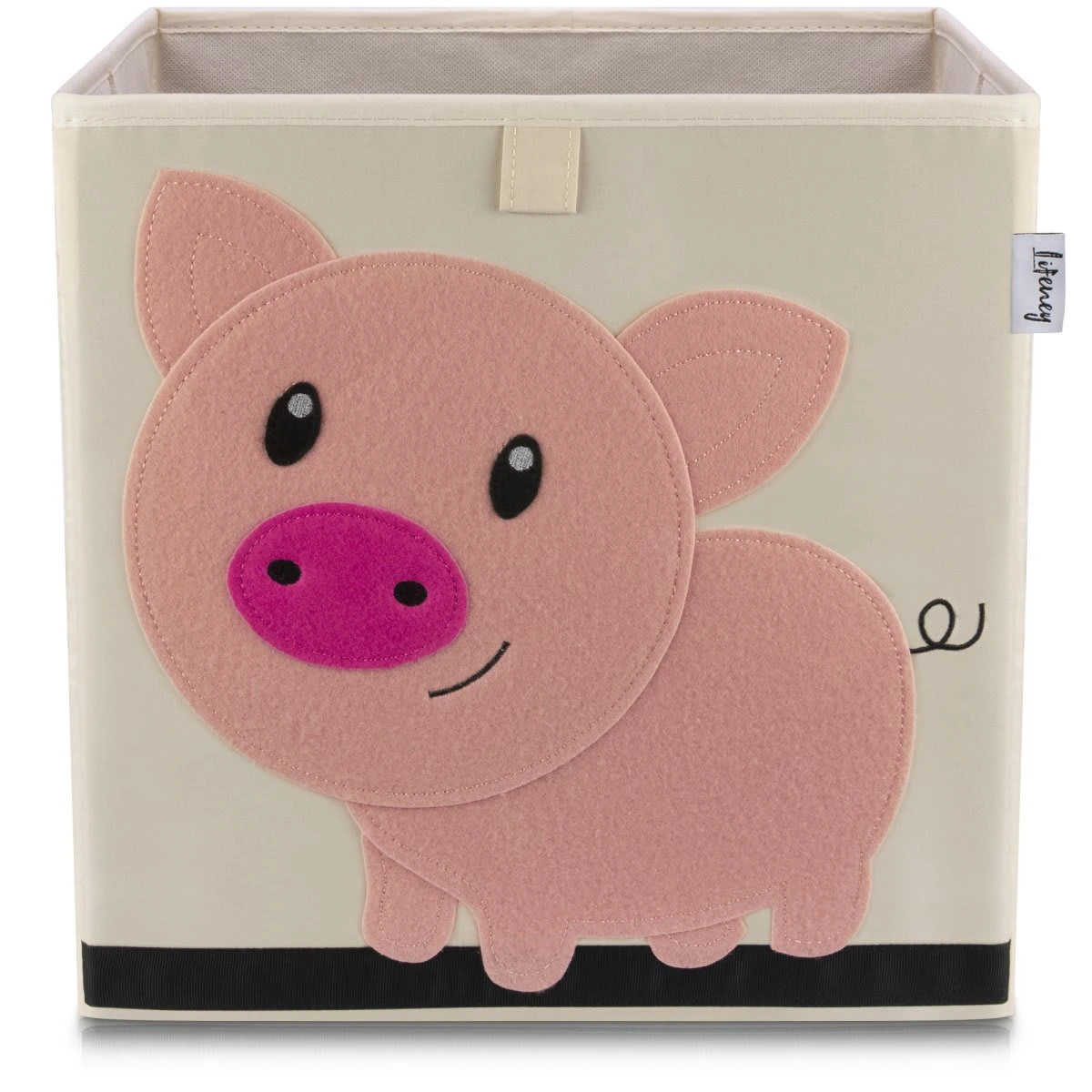 Aufbewahrungsbox Schwein Hell, 33 X 33 X 33 Cm 3 Aufbewahrungsbox Schwein Hell, 33 X 33 X 33 Cm