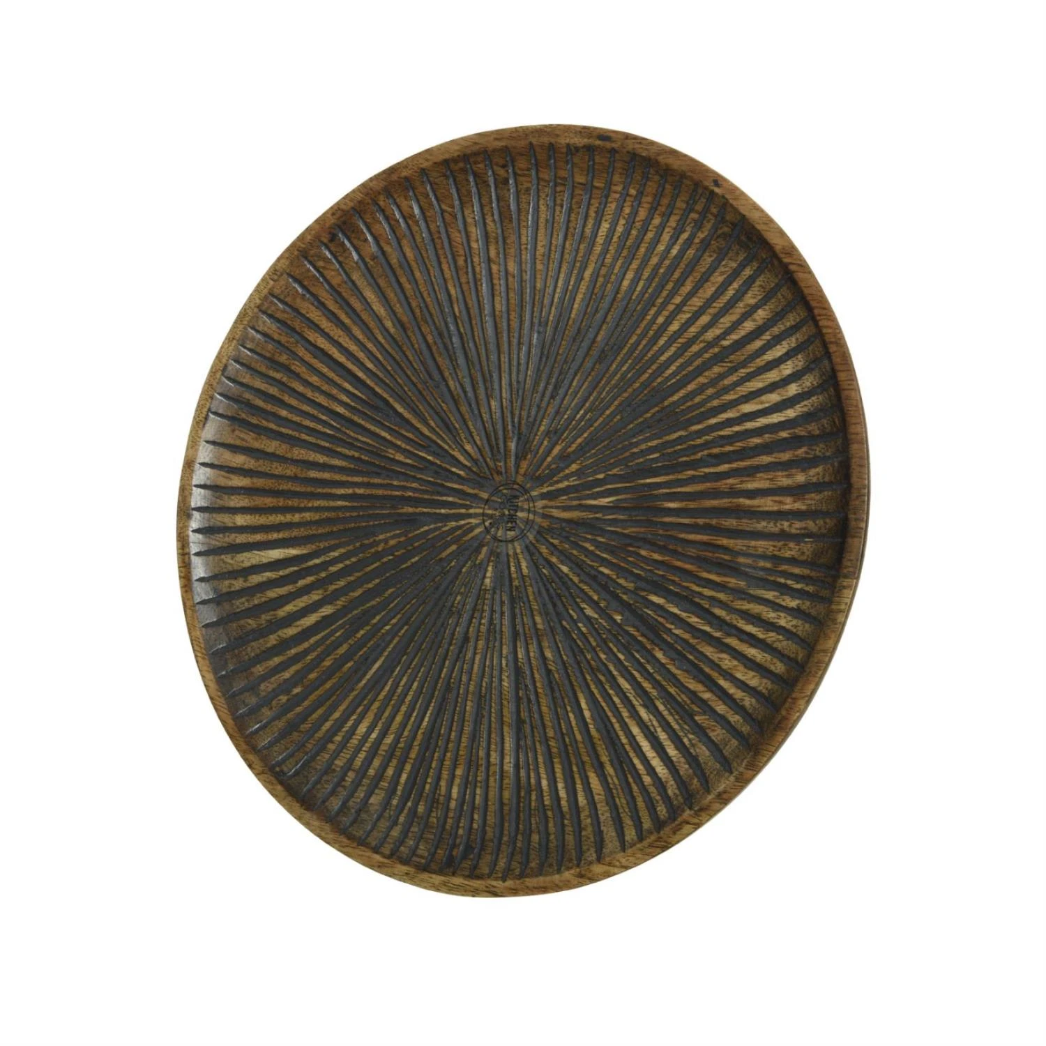 Dekoteller Aus Mangoholz In Braun - D: 22,5cm 3 Dekoteller Aus Mangoholz In Braun - D: 22,5cm