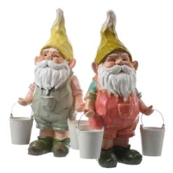 Gartenzwerg Mit Eimern In Bunt -Heimdekoration marelida gartenzwerg mit eimern in bunt 3