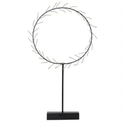 LED Kranz Lichtkranz Dekokranz 50LED H: 43cm In Schwarz