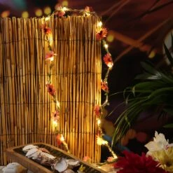 LED Lichterkette Blumen In Pink - L: 1,45m 10 LED Lichterkette Blumen In Pink - L: 1,45m -Heimdekoration marelida led lichterkette blumen in pink l 1 45m 3