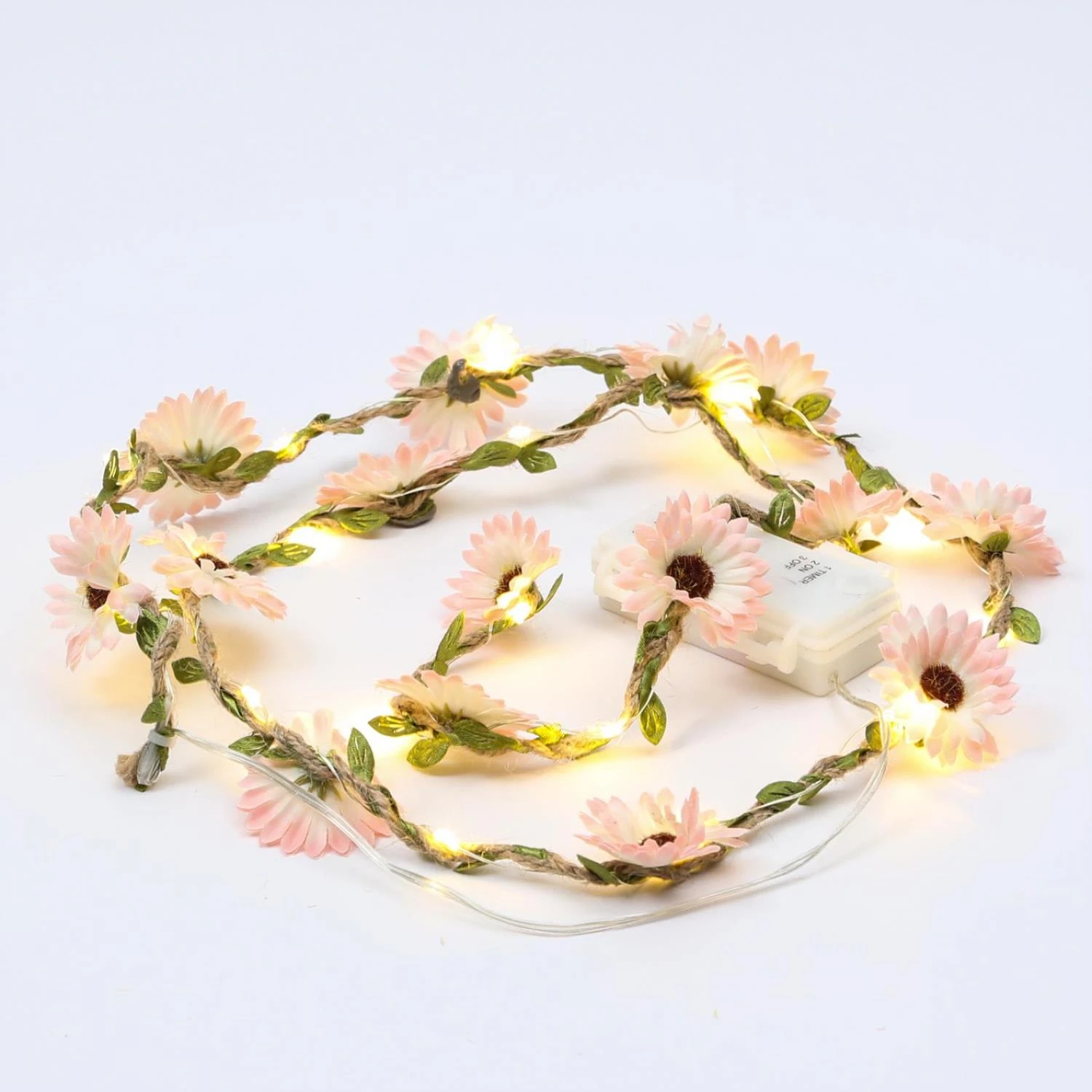 LED Lichterkette Blumen In Rosa - L: 1,45m 3 LED Lichterkette Blumen In Rosa - L: 1,45m