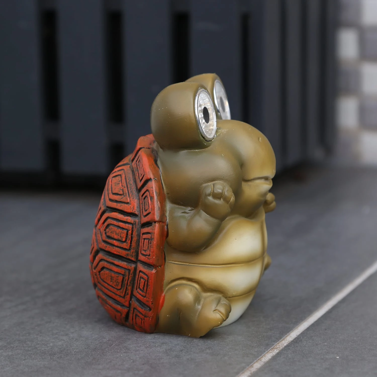 LED Solar Gartenfigur Schildkörte In Grün - H: 11,5cm 5 LED Solar Gartenfigur Schildkörte In Grün - H: 11,5cm – Bild 3