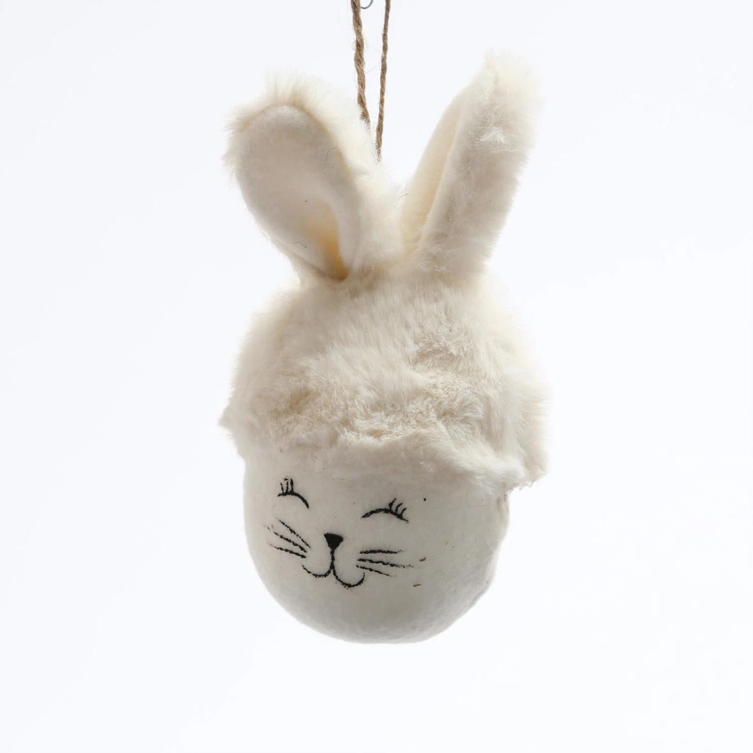 Osterhase Mit Plüschohren Dekofigur Ostern H: 16cm In Weiß 3 Osterhase Mit Plüschohren Dekofigur Ostern H: 16cm In Weiß