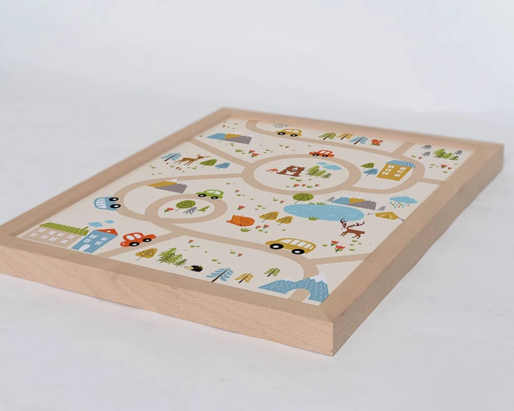 Wandbild " Die Stadt " In Naturell 5 Wandbild " Die Stadt " In Naturell – Bild 3