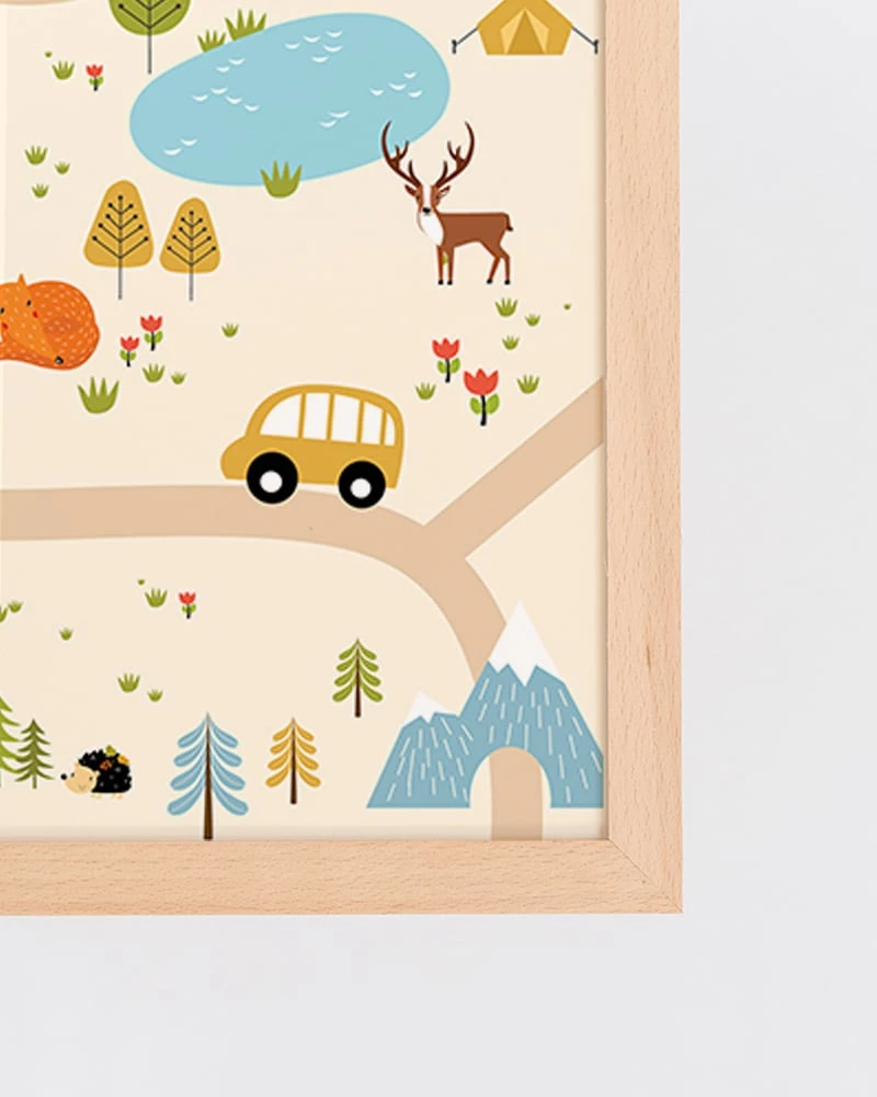 Wandbild " Die Stadt " In Naturell 6 Wandbild " Die Stadt " In Naturell – Bild 4