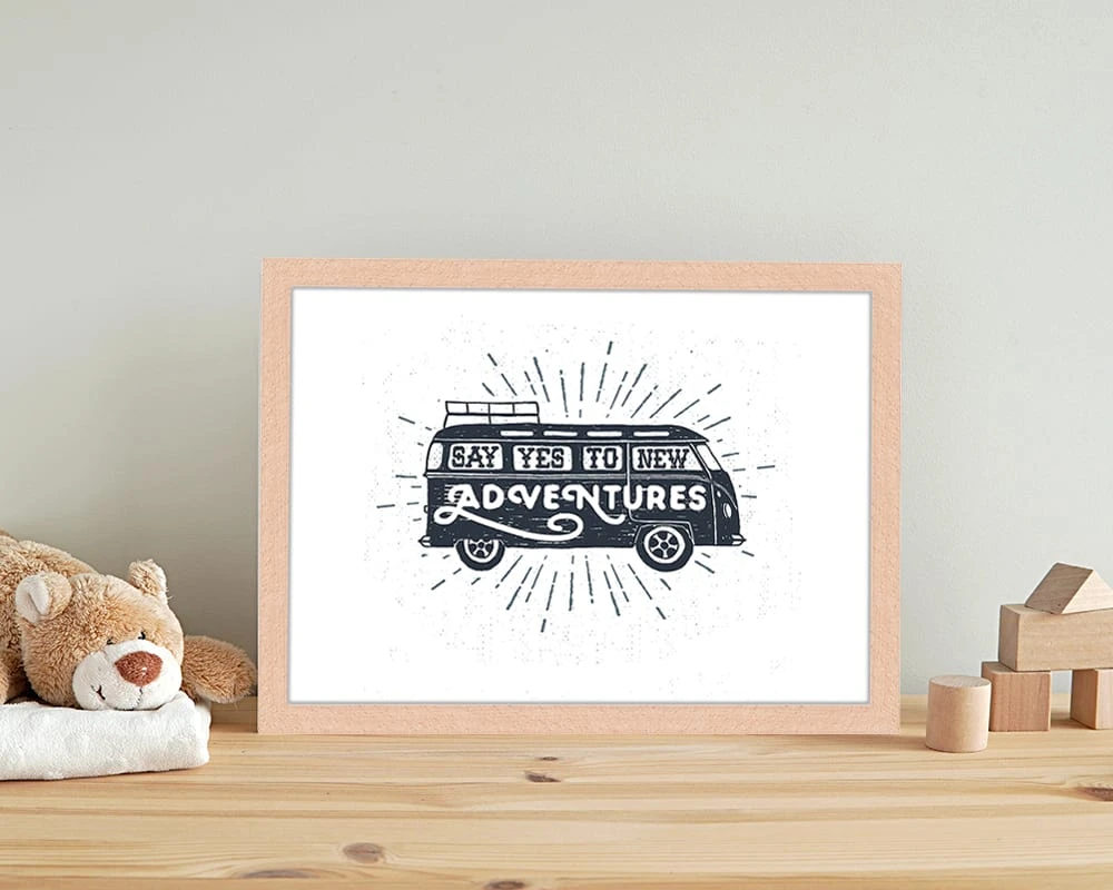 Wandbild " Sag Ja Zu Neuen Abenteuern " In Naturell 4 Wandbild " Sag Ja Zu Neuen Abenteuern " In Naturell – Bild 2