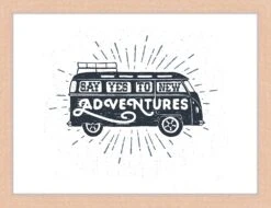 Wandbild " Sag Ja Zu Neuen Abenteuern " In Naturell