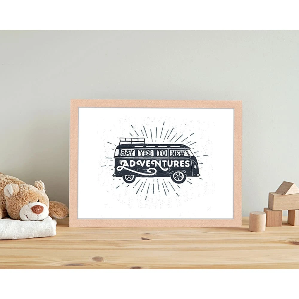 Wandbild " Sag Ja Zu Neuen Abenteuern " In Naturell 9 Wandbild " Sag Ja Zu Neuen Abenteuern " In Naturell – Bild 7