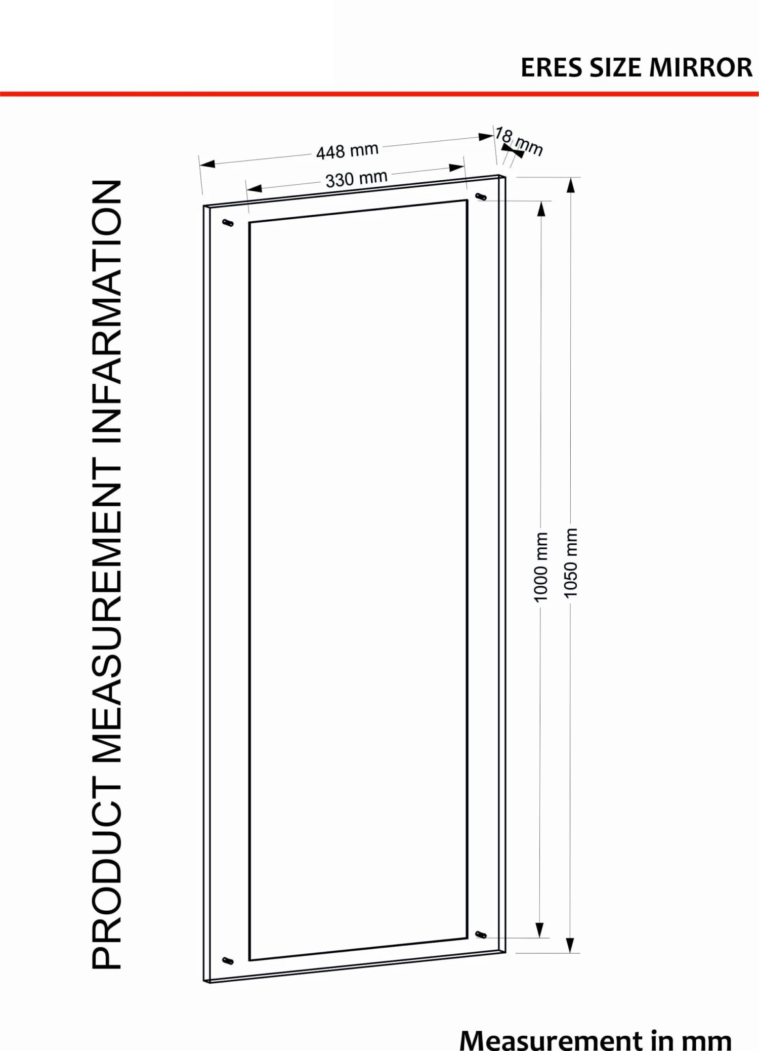 Ankleidespiegel Eres Weiß 7 Ankleidespiegel Eres Weiß – Bild 5