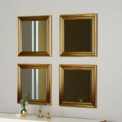 Spiegel Loza 4er Gold -Heimdekoration moebel17 spiegel loza 4er gold 3