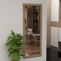 Spiegel Sonny 40x105cm Matt Eiche -Heimdekoration moebel17 spiegel sonny 40x105cm matt eiche 2