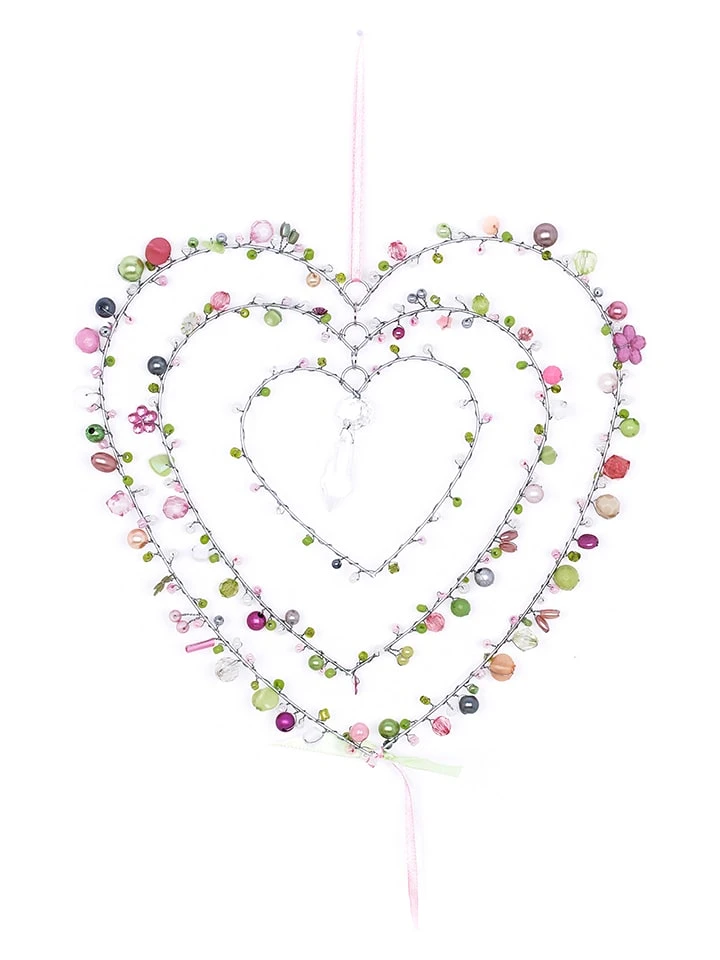 Dekohänger "Herz 7 Berry" In Bunt - (B)20 X (H)22 Cm 3 Dekohänger "Herz 7 Berry" In Bunt - (B)20 X (H)22 Cm