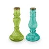 Pip Studio Kerzenstaender "Set/2 Glass Blue" In Blau -Heimdekoration pip studio kerzenstaender set 2 glass blue in blau