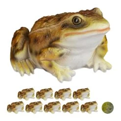 10x Froschfigur In Gelb