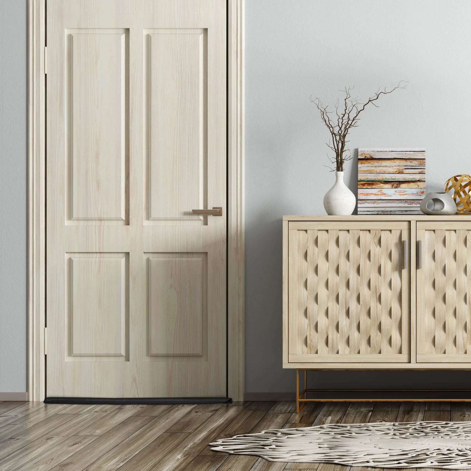 1x Zugluftstopper In Braun 5 1x Zugluftstopper In Braun – Bild 3