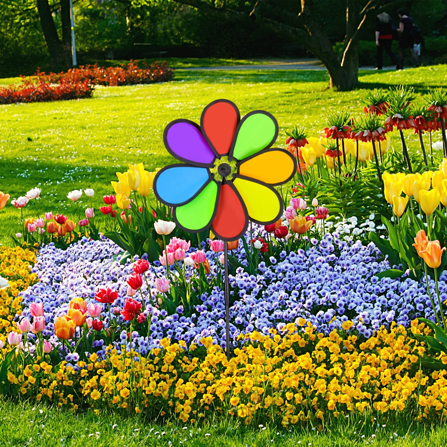 2 X Windrad In Bunt - (B)31 X (H)72 X (T)6,5 4 2 X Windrad In Bunt - (B)31 X (H)72 X (T)6,5 – Bild 2