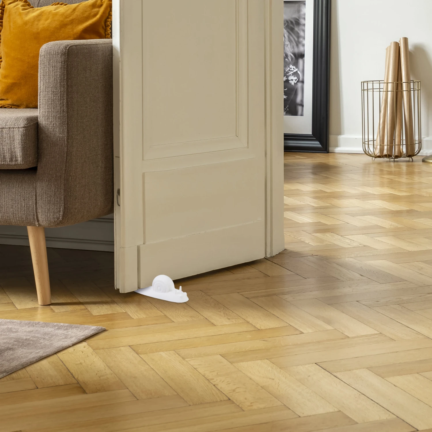 20x Türstopper "Schnecke" In Weiß 4 20x Türstopper "Schnecke" In Weiß – Bild 2