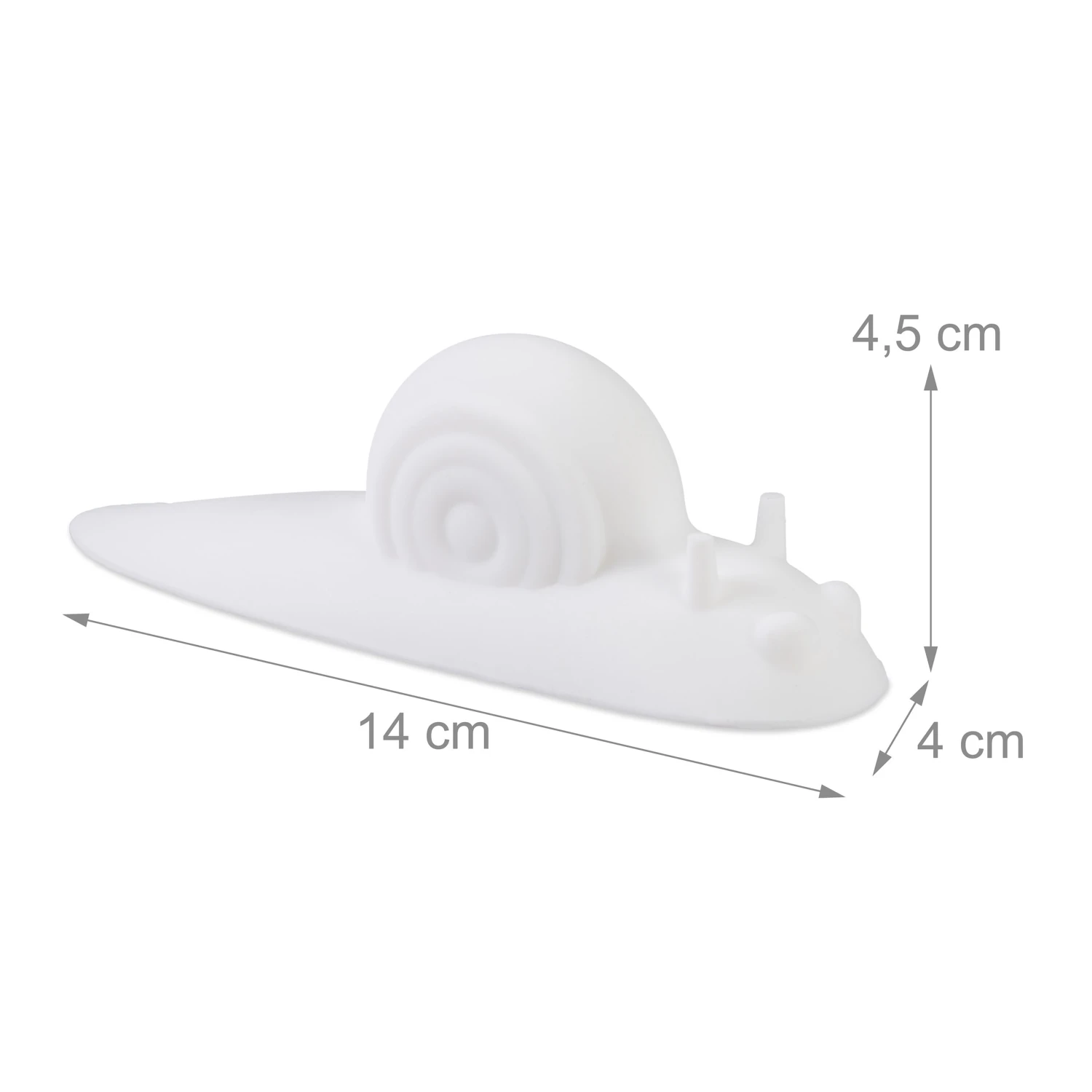 20x Türstopper "Schnecke" In Weiß 6 20x Türstopper "Schnecke" In Weiß – Bild 4