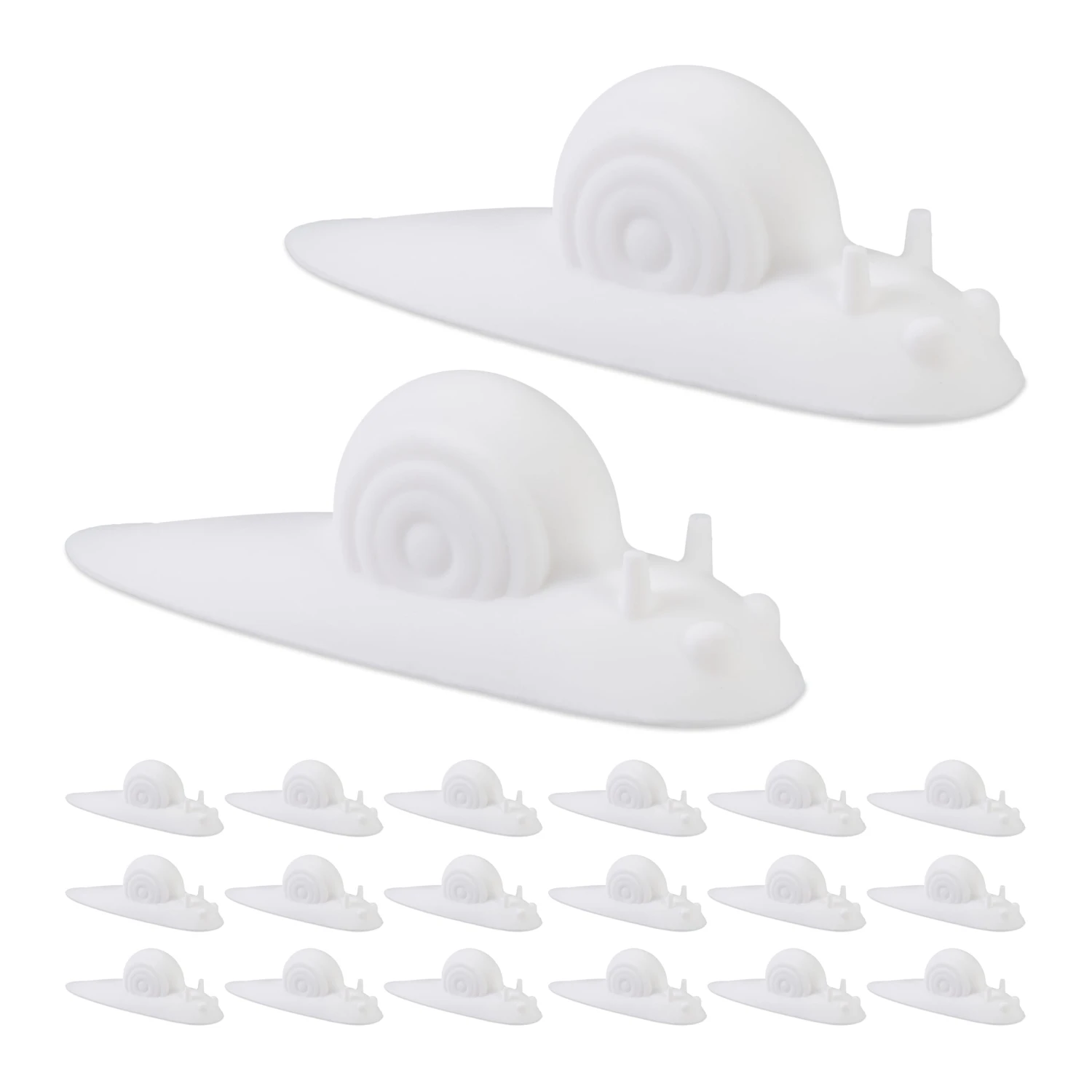 20x Türstopper "Schnecke" In Weiß 3 20x Türstopper "Schnecke" In Weiß