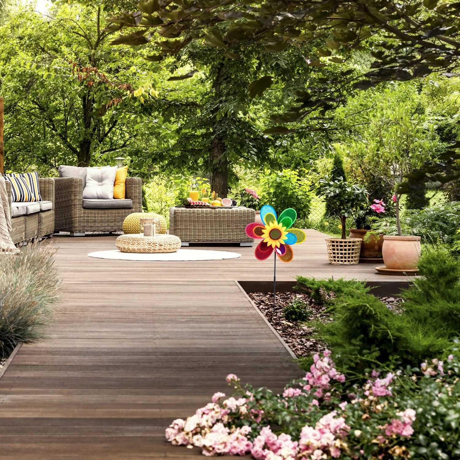 2x Windrad In Bunt - (B)37,5 X (H)74,5 X (T)14 Cm 4 2x Windrad In Bunt - (B)37,5 X (H)74,5 X (T)14 Cm – Bild 2