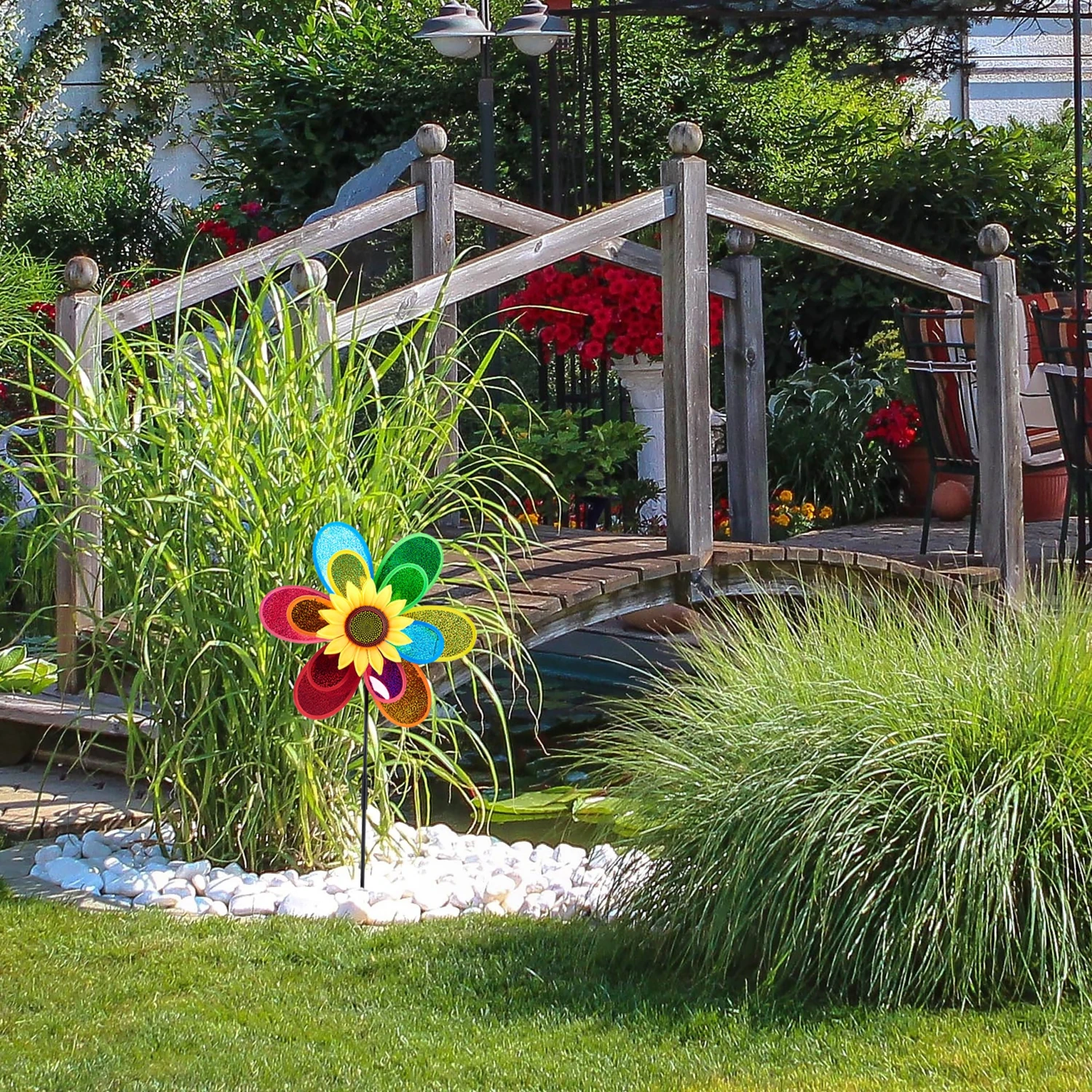 2x Windrad In Bunt - (B)37,5 X (H)74,5 X (T)14 Cm 7 2x Windrad In Bunt - (B)37,5 X (H)74,5 X (T)14 Cm – Bild 5