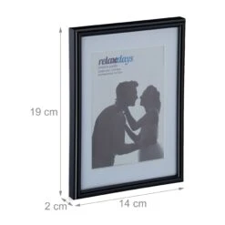 4 X Bilderrahmen In Schwarz - 13 X 18 Cm -Heimdekoration relaxdays 4 x bilderrahmen in schwarz 13 x 18 cm 3