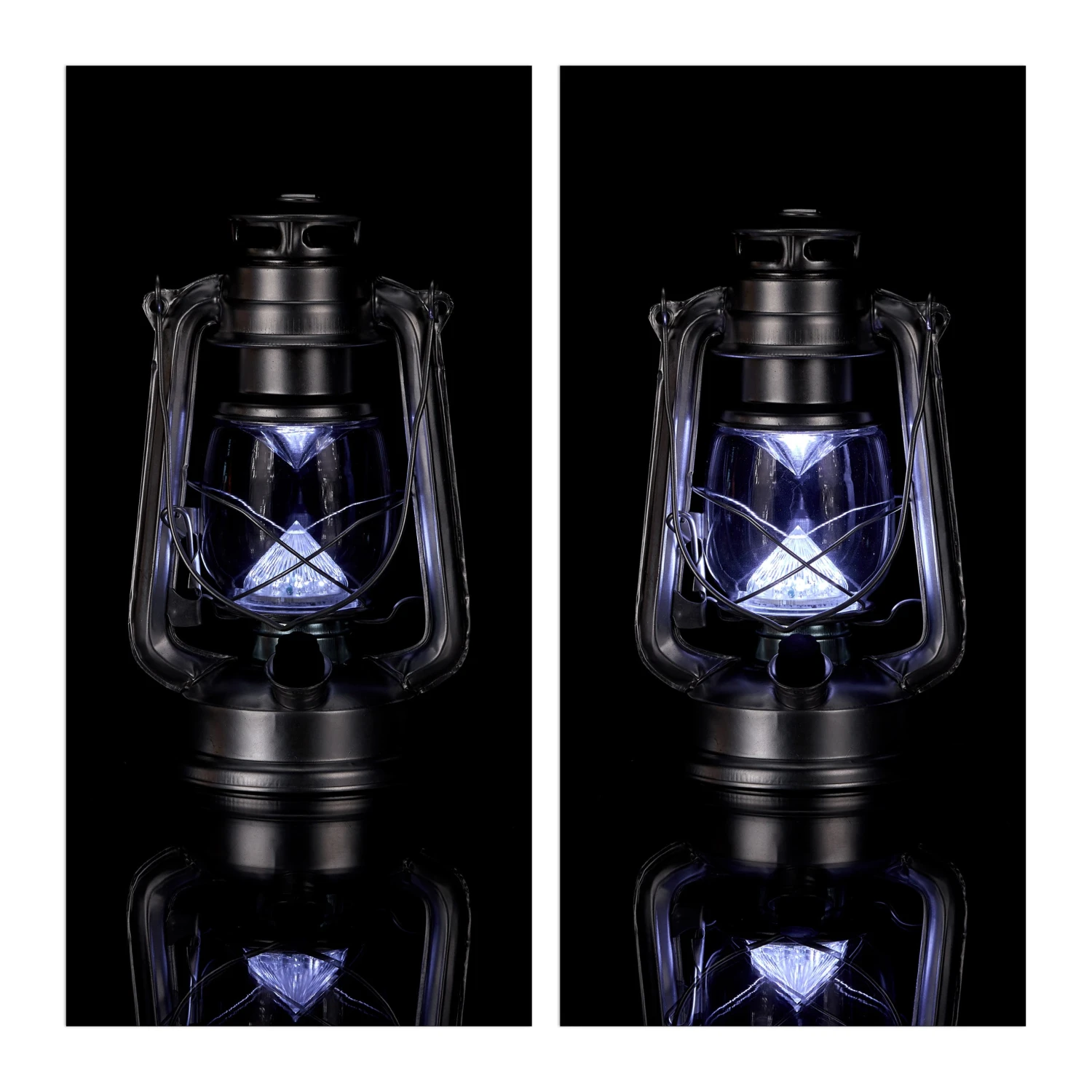 4x Sturmlaterne LED In Silber 8 4x Sturmlaterne LED In Silber – Bild 6