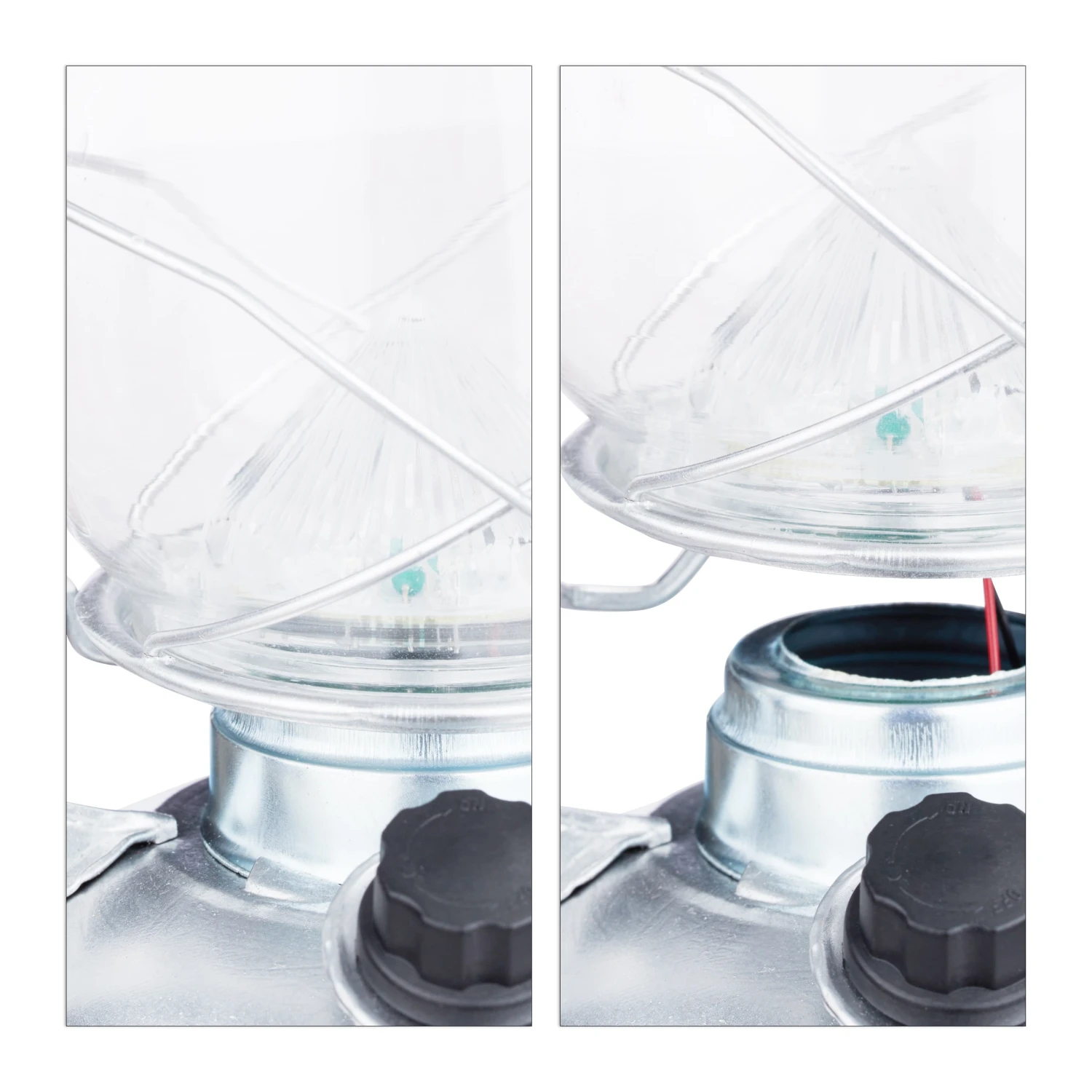 4x Sturmlaterne LED In Silber 9 4x Sturmlaterne LED In Silber – Bild 7