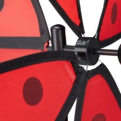 4x Windrad In Rot/Schwarz - (B)36,5 X (H)76,5 X (T)51,5 Cm -Heimdekoration relaxdays 4x windrad in rot schwarz b 36 5 x h 76 5 x t 51 5 cm 6