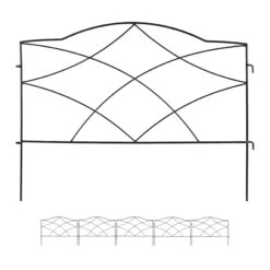 6 X Beetzaun In Schwarz 17 6 X Beetzaun In Schwarz -Heimdekoration relaxdays 6 x beetzaun in schwarz 7