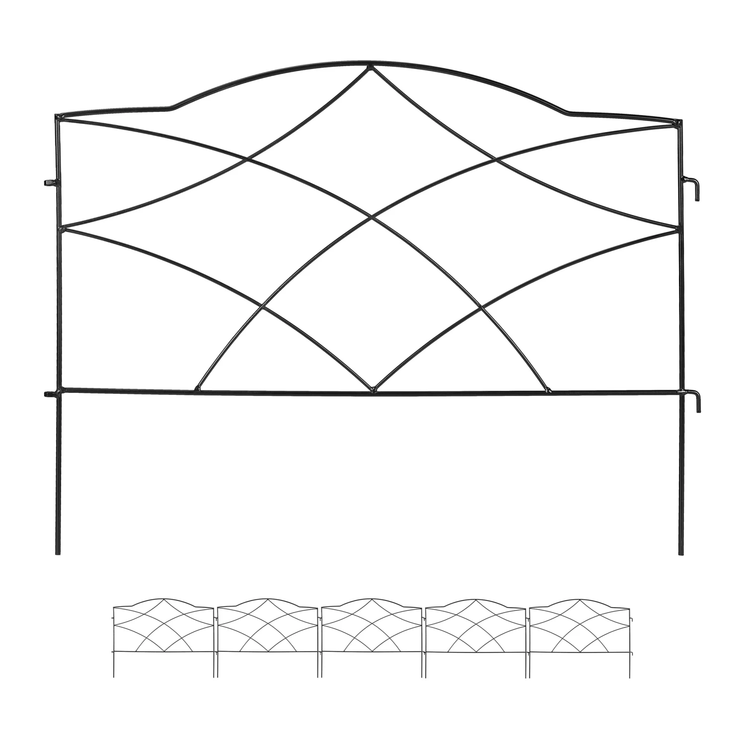 6 X Beetzaun In Schwarz 10 6 X Beetzaun In Schwarz – Bild 8