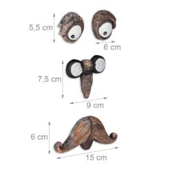 Baumgesicht Alter Mann In Braun/Weiß 12 Baumgesicht Alter Mann In Braun/Weiß -Heimdekoration relaxdays baumgesicht alter mann in braun weiss 3