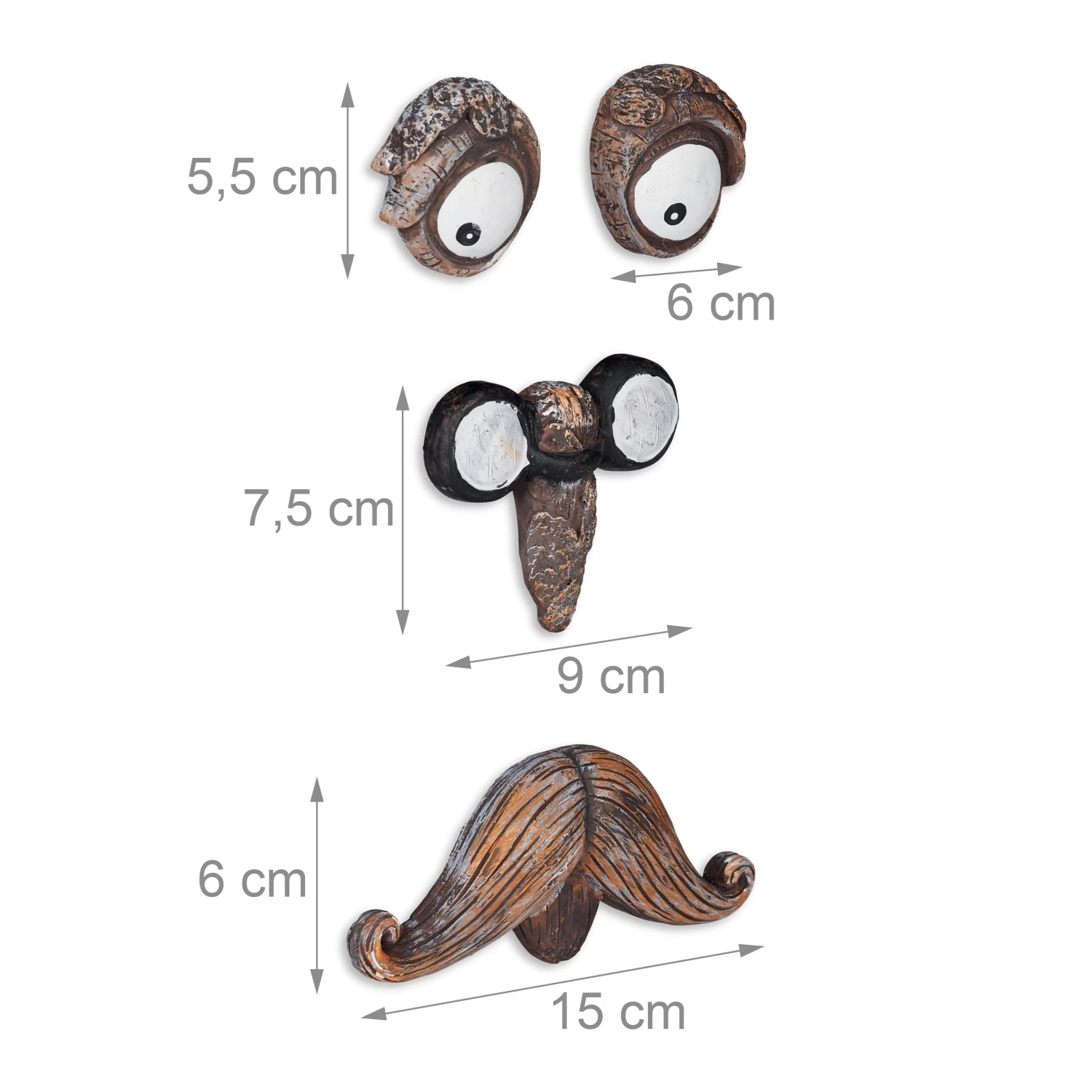 Baumgesicht Alter Mann In Braun/Weiß 6 Baumgesicht Alter Mann In Braun/Weiß – Bild 4