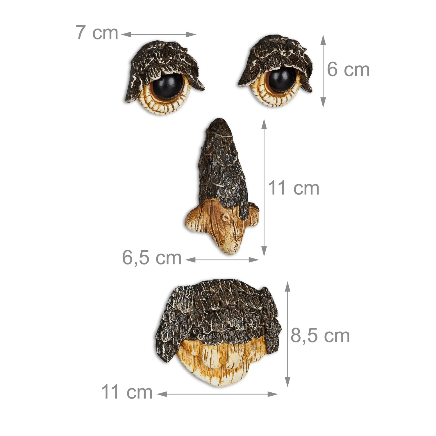 Baumgesicht Naturgeist In Braun/Beige 6 Baumgesicht Naturgeist In Braun/Beige – Bild 4
