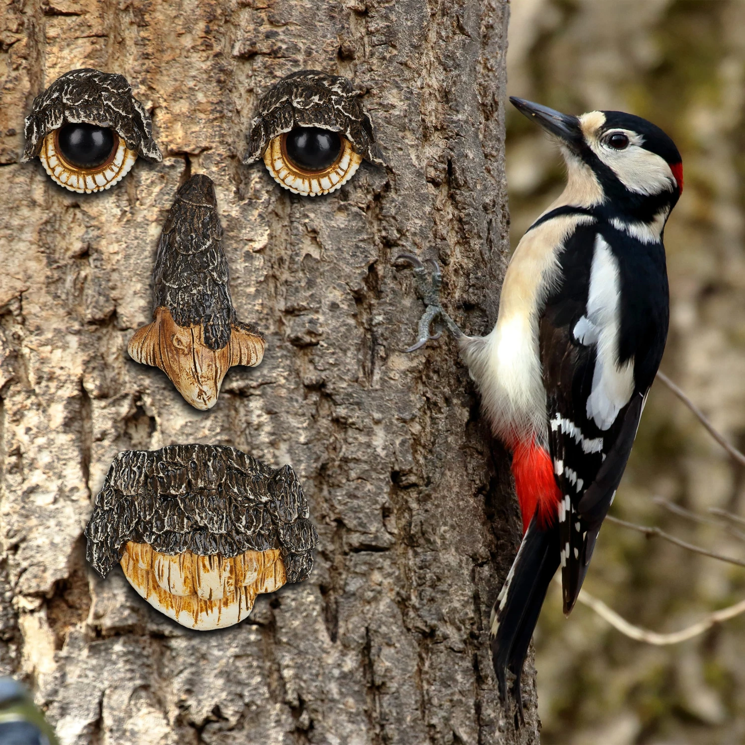 Baumgesicht Naturgeist In Braun/Beige 7 Baumgesicht Naturgeist In Braun/Beige – Bild 5