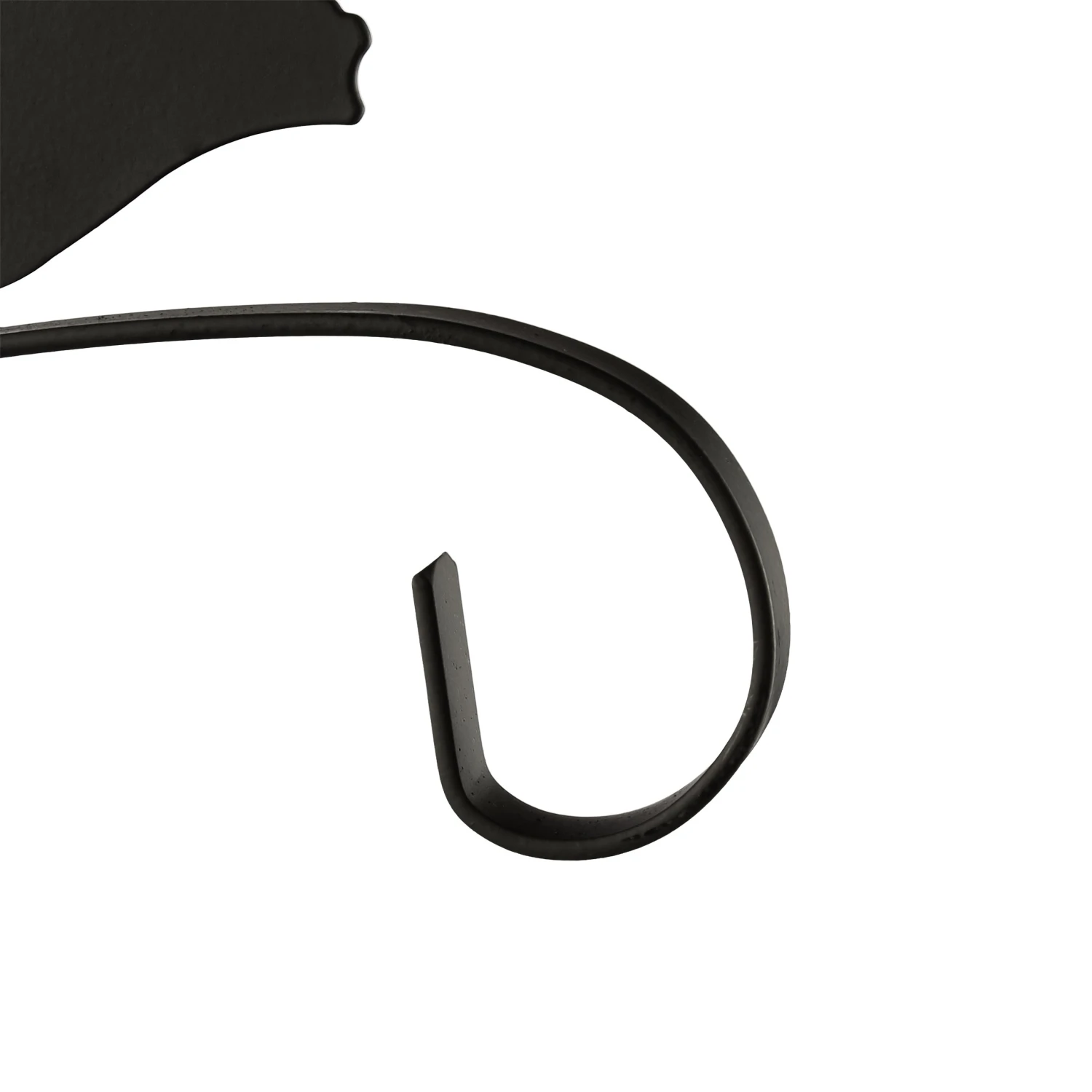 Blumenhaken "Schnecke" In Schwarz 8 Blumenhaken "Schnecke" In Schwarz – Bild 7