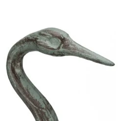 Dekofigur Kranich In Grün - (H)75 Cm -Heimdekoration relaxdays dekofigur kranich in grun h 75 cm 3