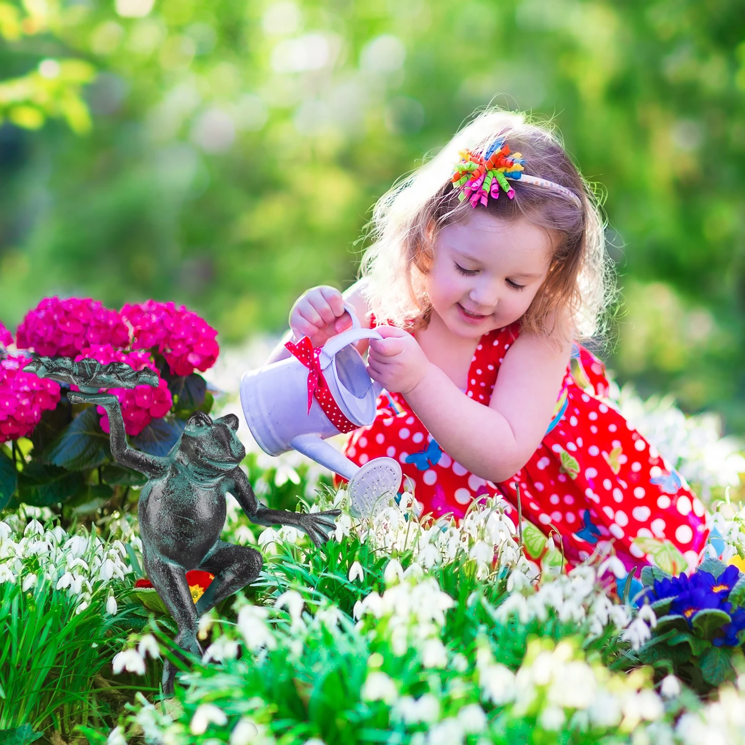 Gartenfigur Frosch In Grün 5 Gartenfigur Frosch In Grün – Bild 3