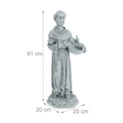 Gartenfigur "Heiliger" In Grau 12 Gartenfigur "Heiliger" In Grau -Heimdekoration relaxdays gartenfigur heiliger in grau 3