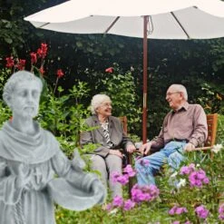 Gartenfigur "Heiliger" In Grau 13 Gartenfigur "Heiliger" In Grau -Heimdekoration relaxdays gartenfigur heiliger in grau 4